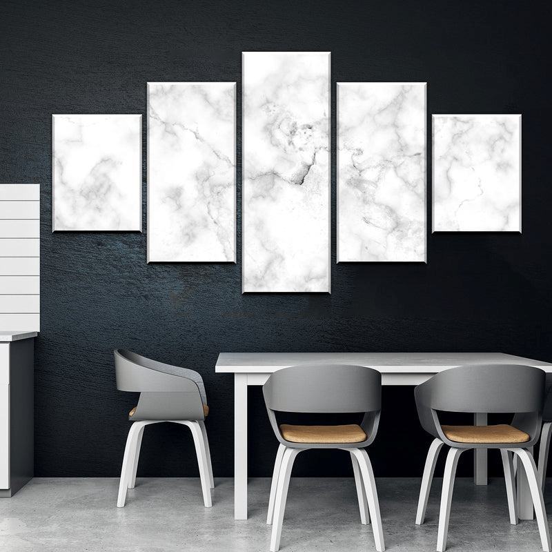 Weisser Marmor Leinwandbilder Kunstdrucke Rahmen