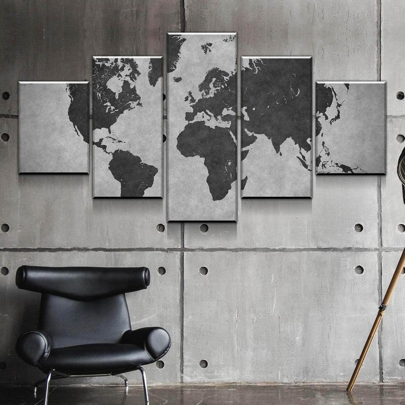 Weltkarte Nr 8 Leinwandbilder Kunstdrucke Rahmen