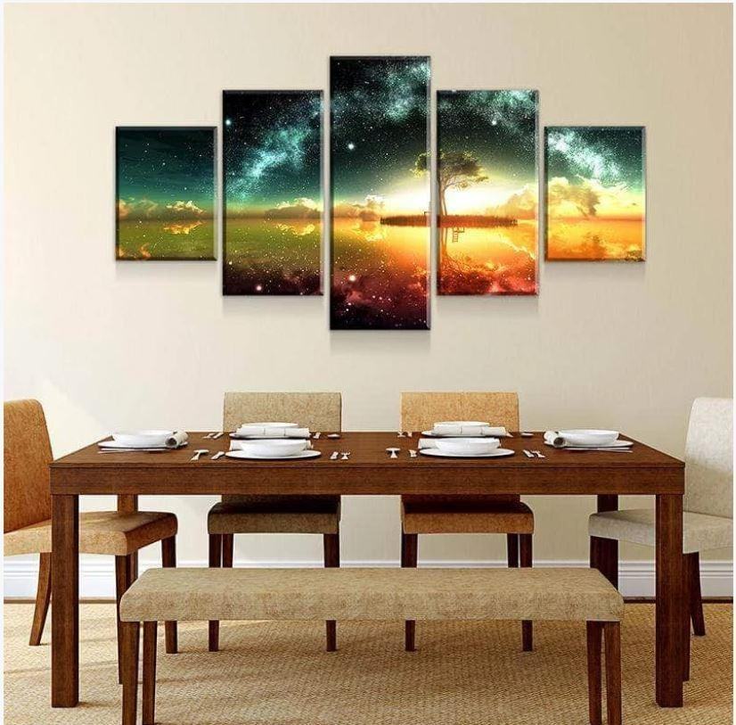 Weltraum Ozean Leinwandbilder Kunstdrucke Rahmen