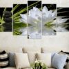 white lotus flower nature leinwandbilder kunstdrucke 8394