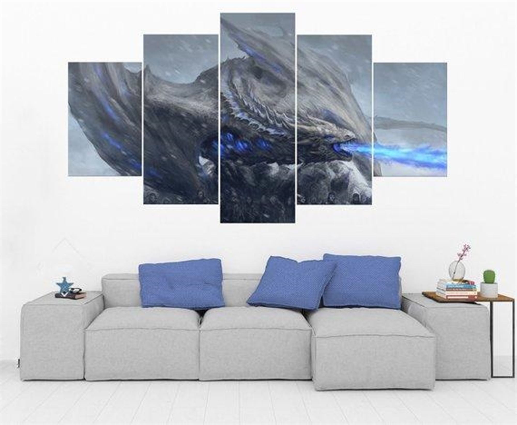 White Walker Dragon Game Of Thrones Film Leinwandbilder Kunstdrucke Rahmen