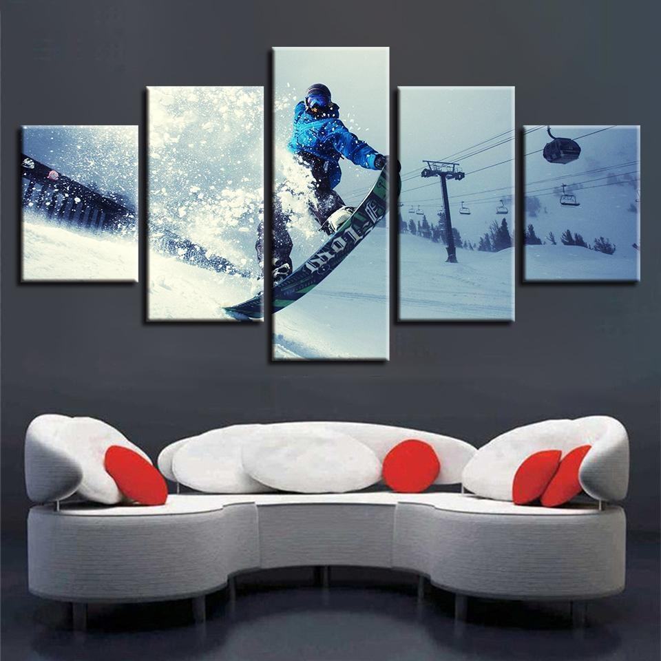 Winter Sports Skiing Leinwandbilder Kunstdrucke
