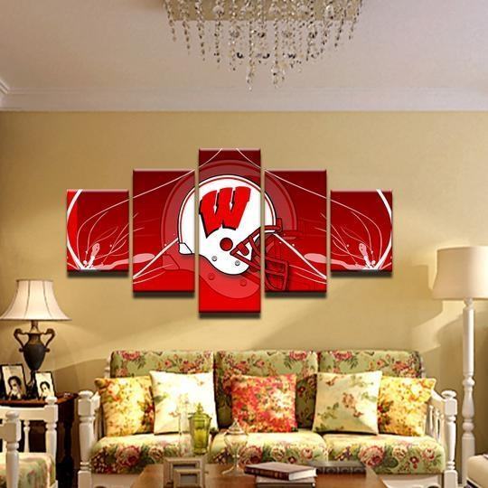 Wisconsin Badgers 9  Sport Leinwandbilder Kunstdrucke   
