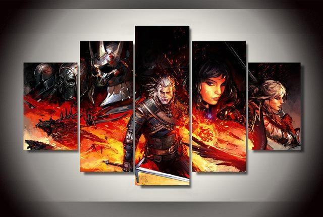 Witcher 3 Game Gaming Leinwandbilder Kunstdrucke  