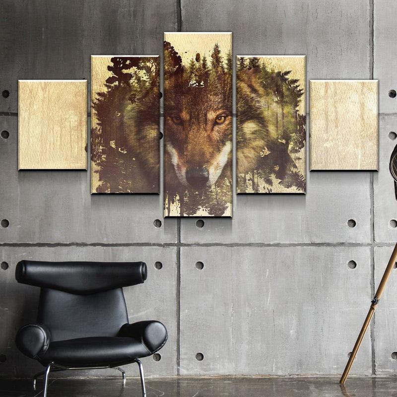 Wolf Lebensraum Leinwandbilder Kunstdrucke Rahmen