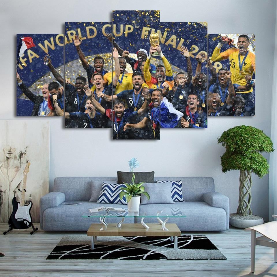 World Cup 2018 Victory France Leinwandbilder Kunstdrucke