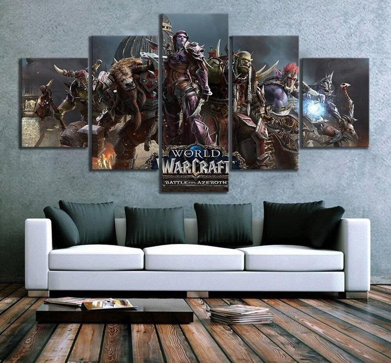 World Of Warcraft 5 Leinwandbilder Kunstdrucke Rahmen