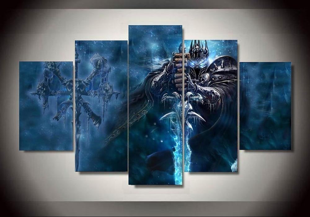Wrath Of The Lich King World Of Warcraft Gaming Leinwandbilder Kunstdrucke Rahmen