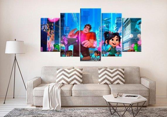Wreck It Ralph Large Karikatur Leinwandbilder Kunstdrucke Rahmen
