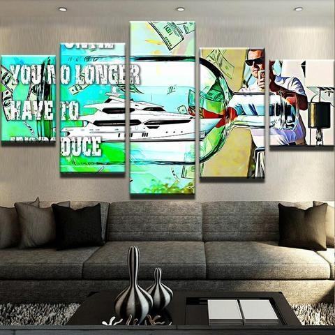 Yatch In A Bottle Wine Leinwandbilder Kunstdrucke  