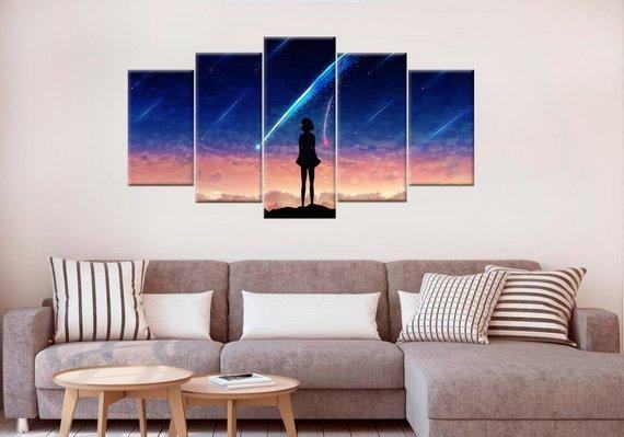 Your Name Anime Leinwandbilder Kunstdrucke Rahmen