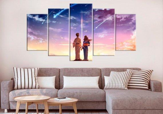 Your Name Kimi No Na Wa 1 Anime Leinwandbilder Kunstdrucke Rahmen
