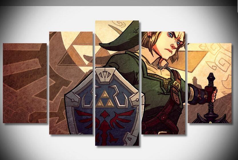 Zelda Link Gaming Leinwandbilder Kunstdrucke  
