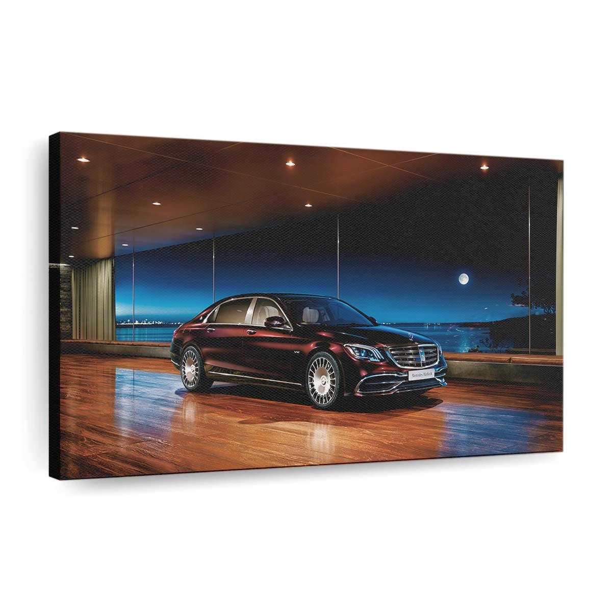 2018 Mercedes Benz S 650 Auto Leinwandbild – Vintage Wandkunst für Sammler