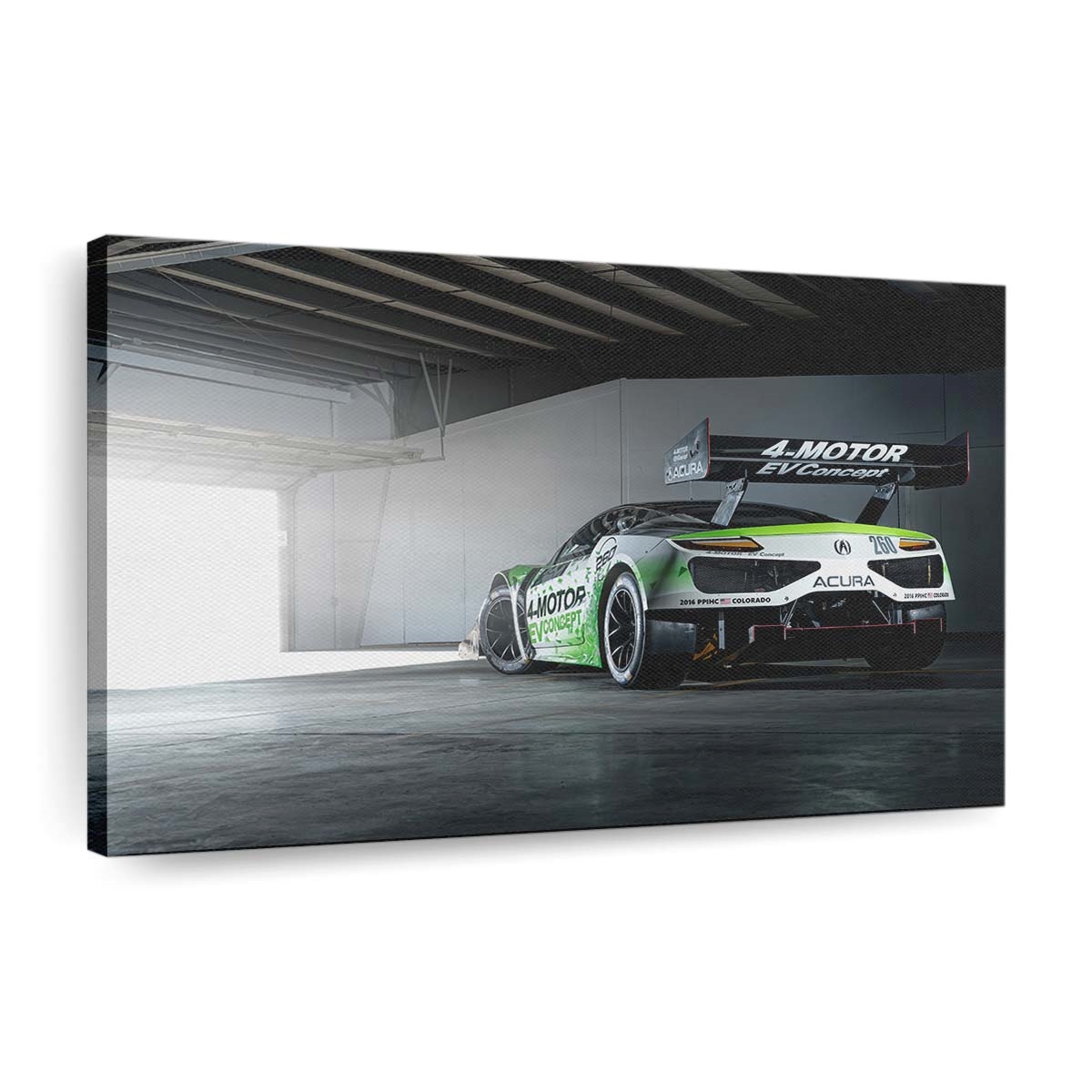 2019 Acura Nsx Pikes Peak Auto Leinwandbild – Vintage Wandkunst für Sammler