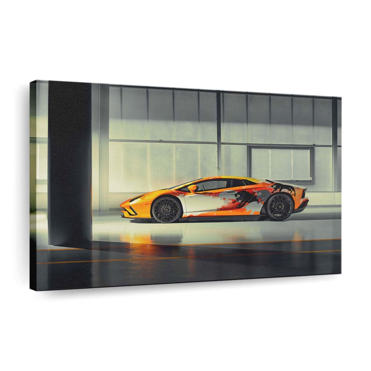 2019 Lamborghini Aventador S New Auto Leinwandbild – Vintage Wandkunst für Sammler