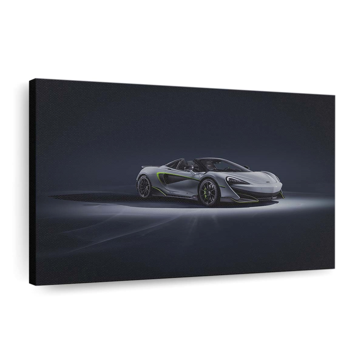 2019 Mclaren 600Lt Spider Auto Leinwandbild – Vintage Wandkunst für Sammler