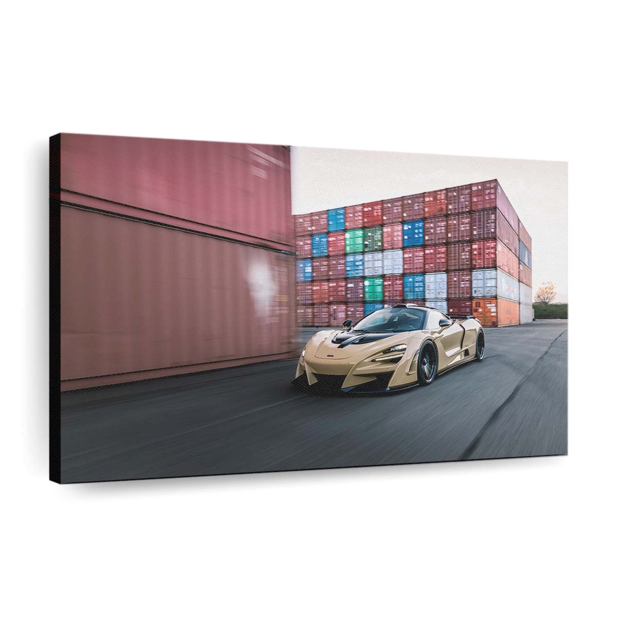 2019 Novitec Mclaren 720S Auto Leinwandbild – Vintage Wandkunst für Sammler