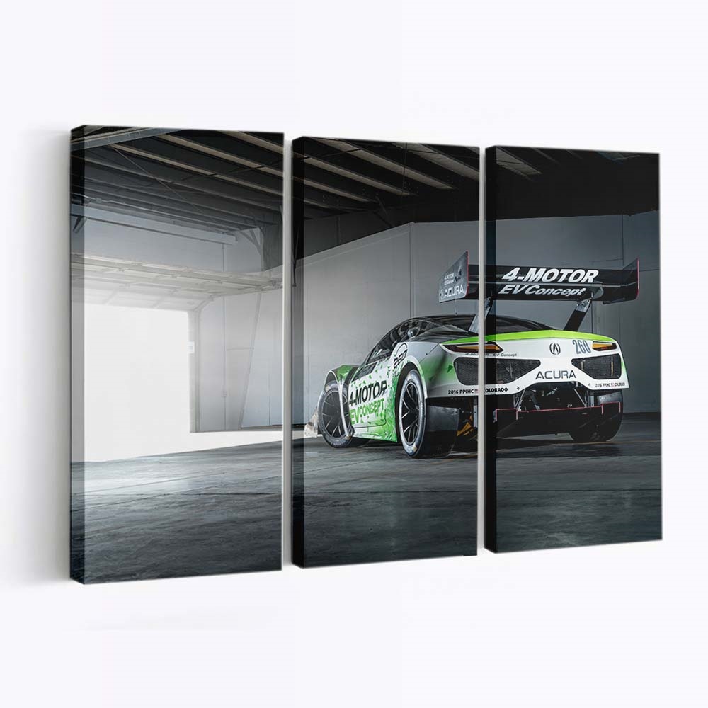 2019 Acura Nsx Pikes Peak Auto Leinwandbild – Vintage Wandkunst für Sammler
