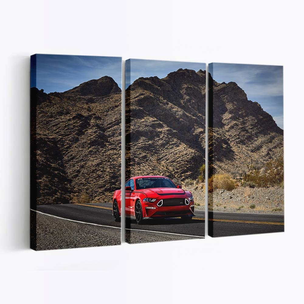 2019 Ford Series 1 Mustang Rtr Auto Leinwandbild – Vintage Wandkunst für Sammler