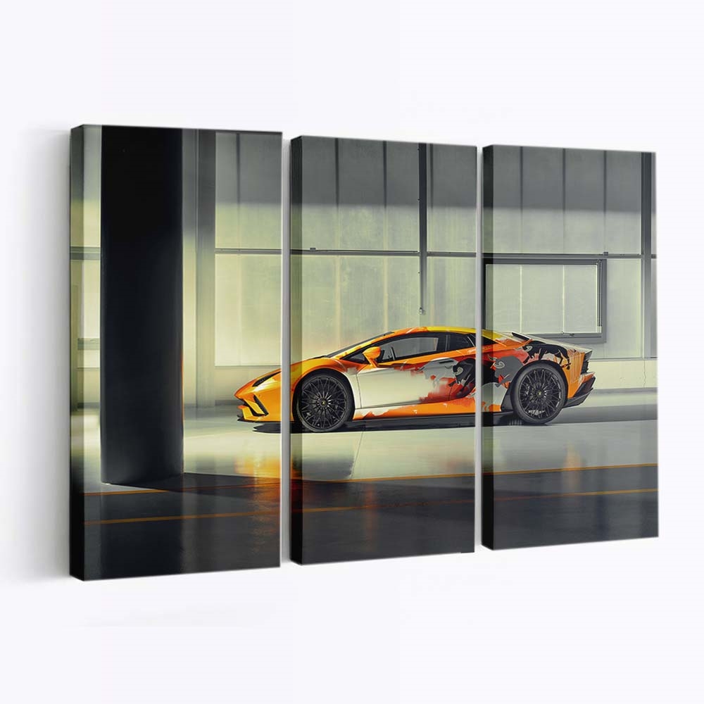 2019 Lamborghini Aventador S New Auto Leinwandbild – Vintage Wandkunst für Sammler