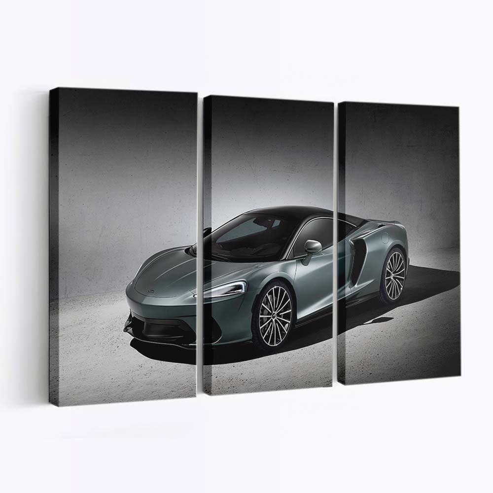 2019 Mclaren Gt 52 Auto Leinwandbild – Vintage Wandkunst für Sammler