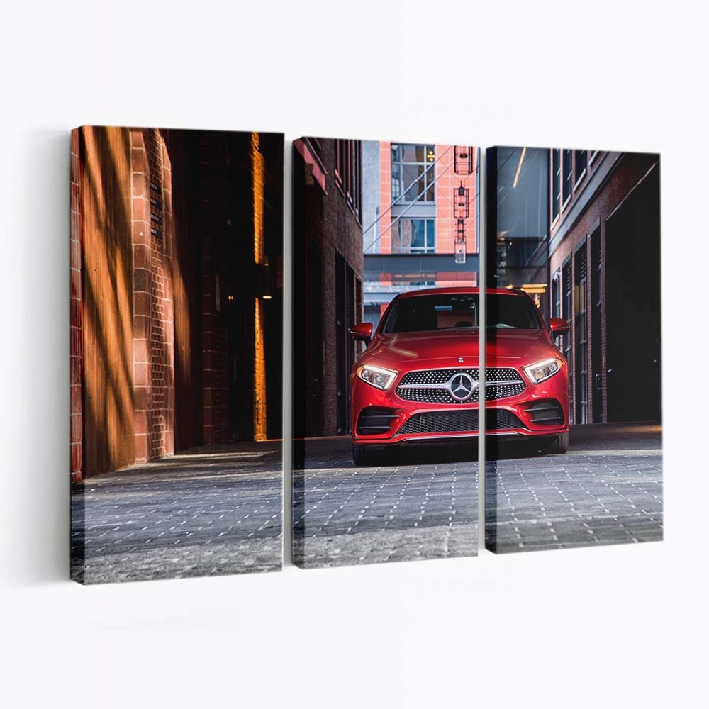 2019 Mercedes Benz Cls 450 Amg Line Auto Leinwandbild – Vintage Wandkunst für Sammler