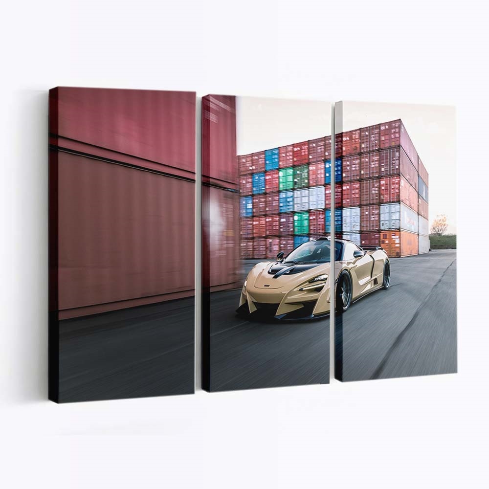 2019 Novitec Mclaren 720S Auto Leinwandbild – Vintage Wandkunst für Sammler