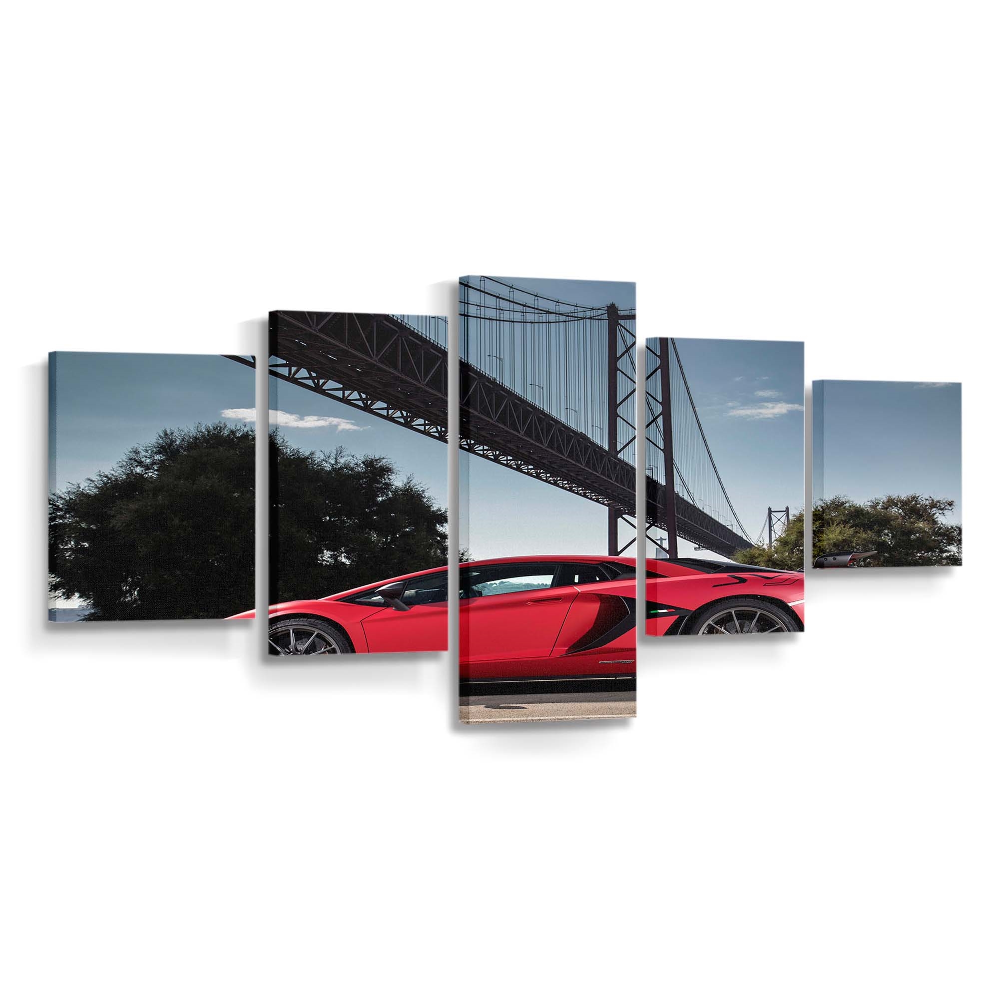 2018 Lamborghini Aventardor Svj Auto Leinwandbild – Vintage Wandkunst für Sammler