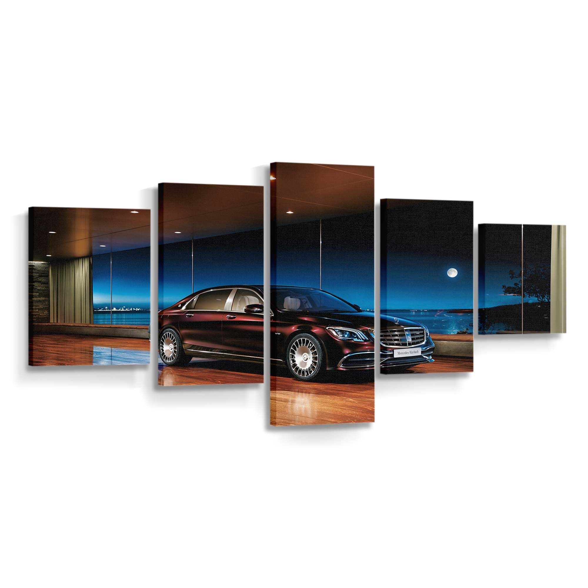 2018 Mercedes Benz S 650 Auto Leinwandbild – Vintage Wandkunst für Sammler