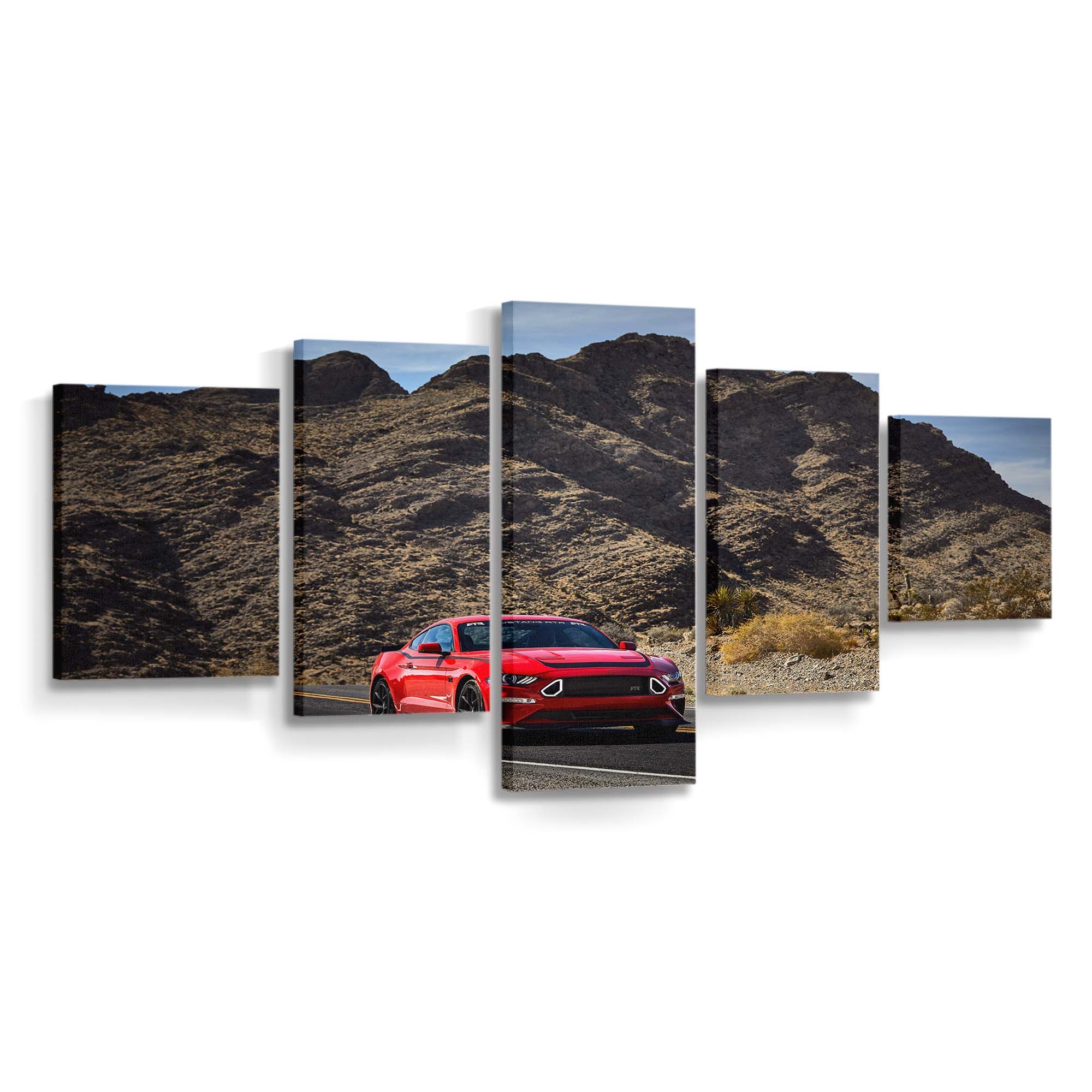 2019 Ford Series 1 Mustang Rtr Auto Leinwandbild – Vintage Wandkunst für Sammler