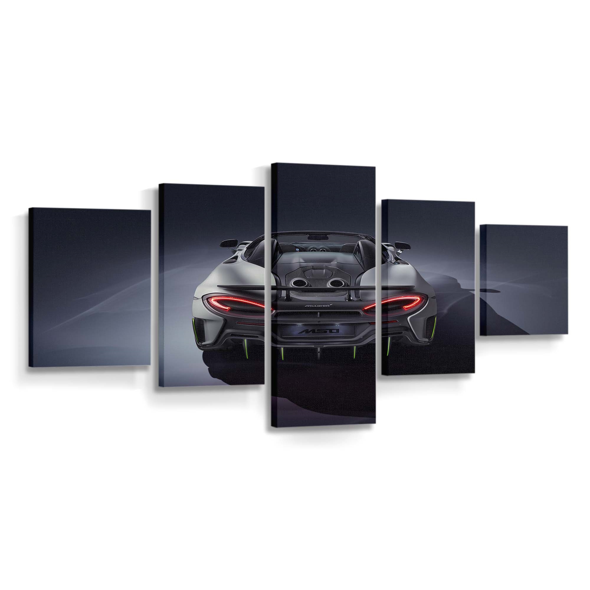 2019 Mclaren 600Lt Spider Rear Auto Leinwandbild – Vintage Wandkunst für Sammler