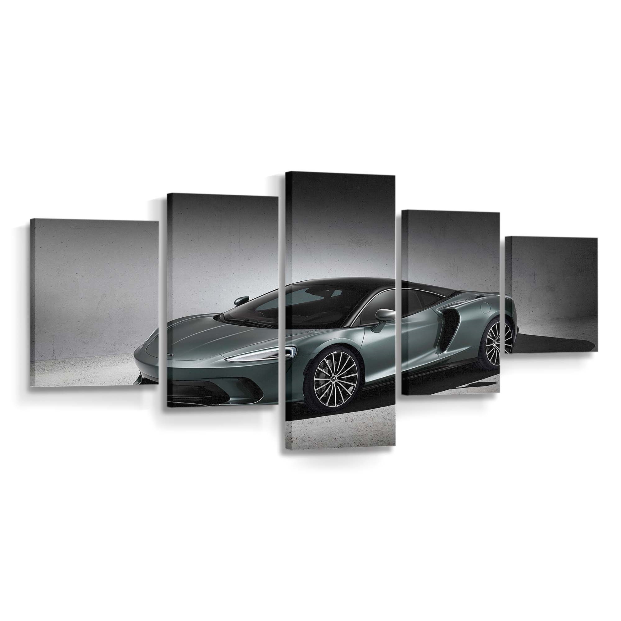2019 Mclaren Gt 52 Auto Leinwandbild – Vintage Wandkunst für Sammler