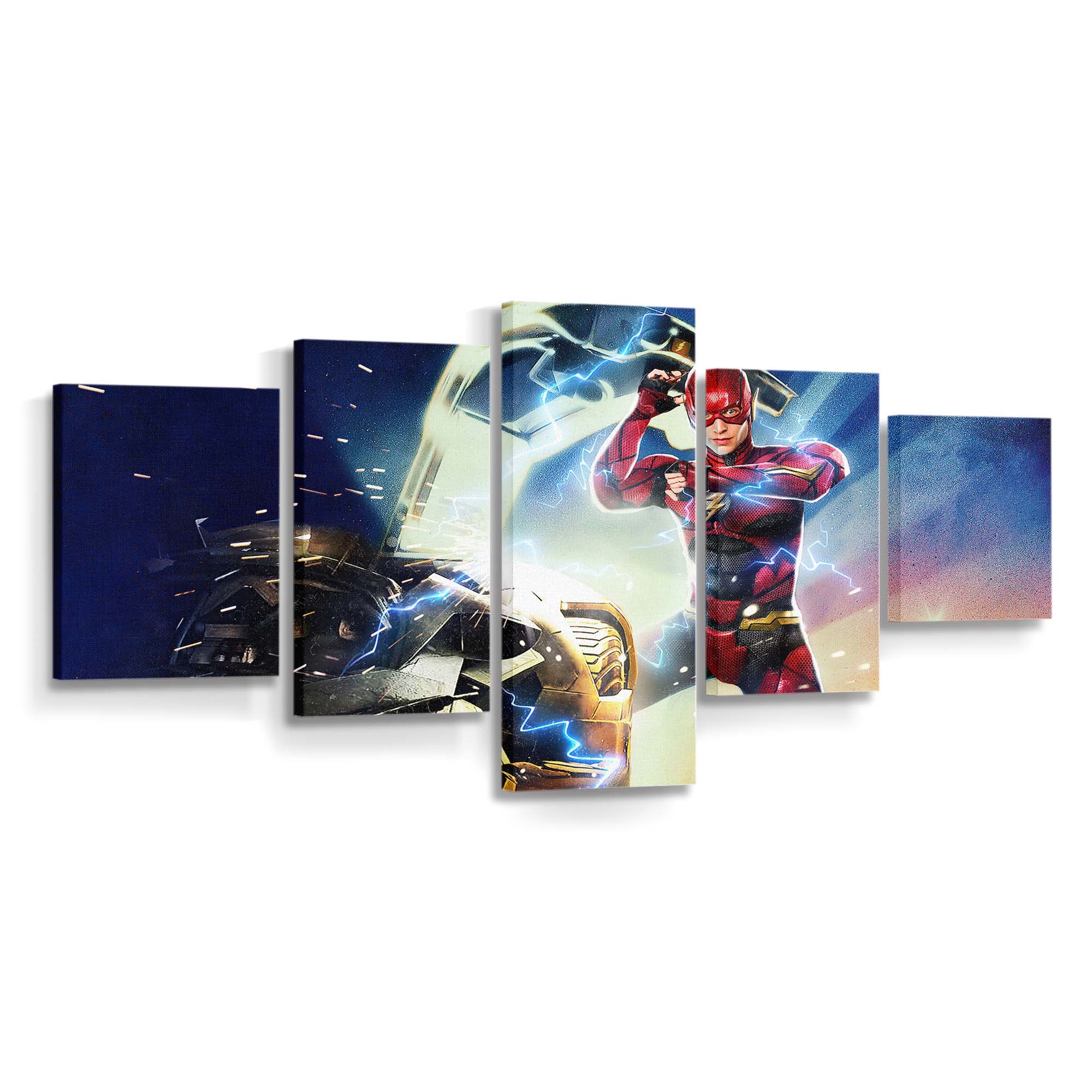 Ezra Miller Flash Leinwandbild – DC Comics Wandbild für Fans