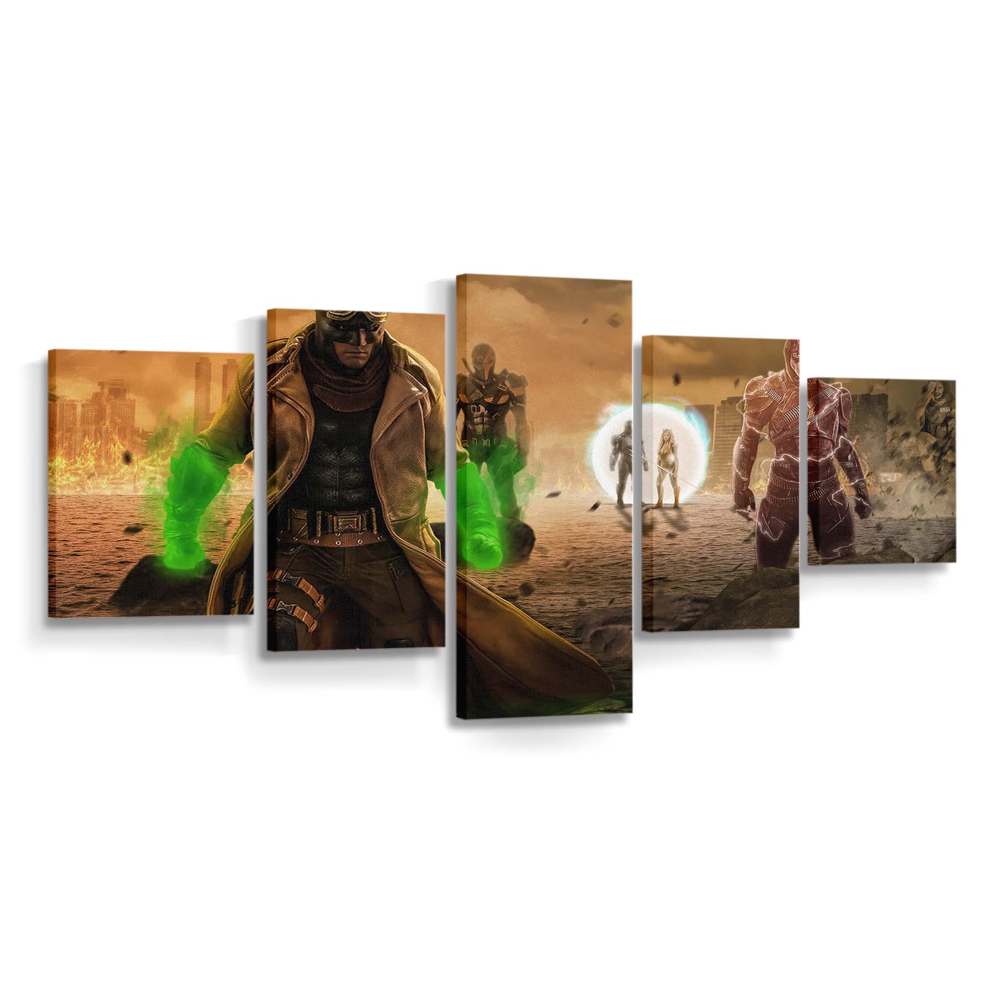 Flash Fallen Kryptonian Knightmare Vision Leinwandbild – DC Comics Wandbild für Fans