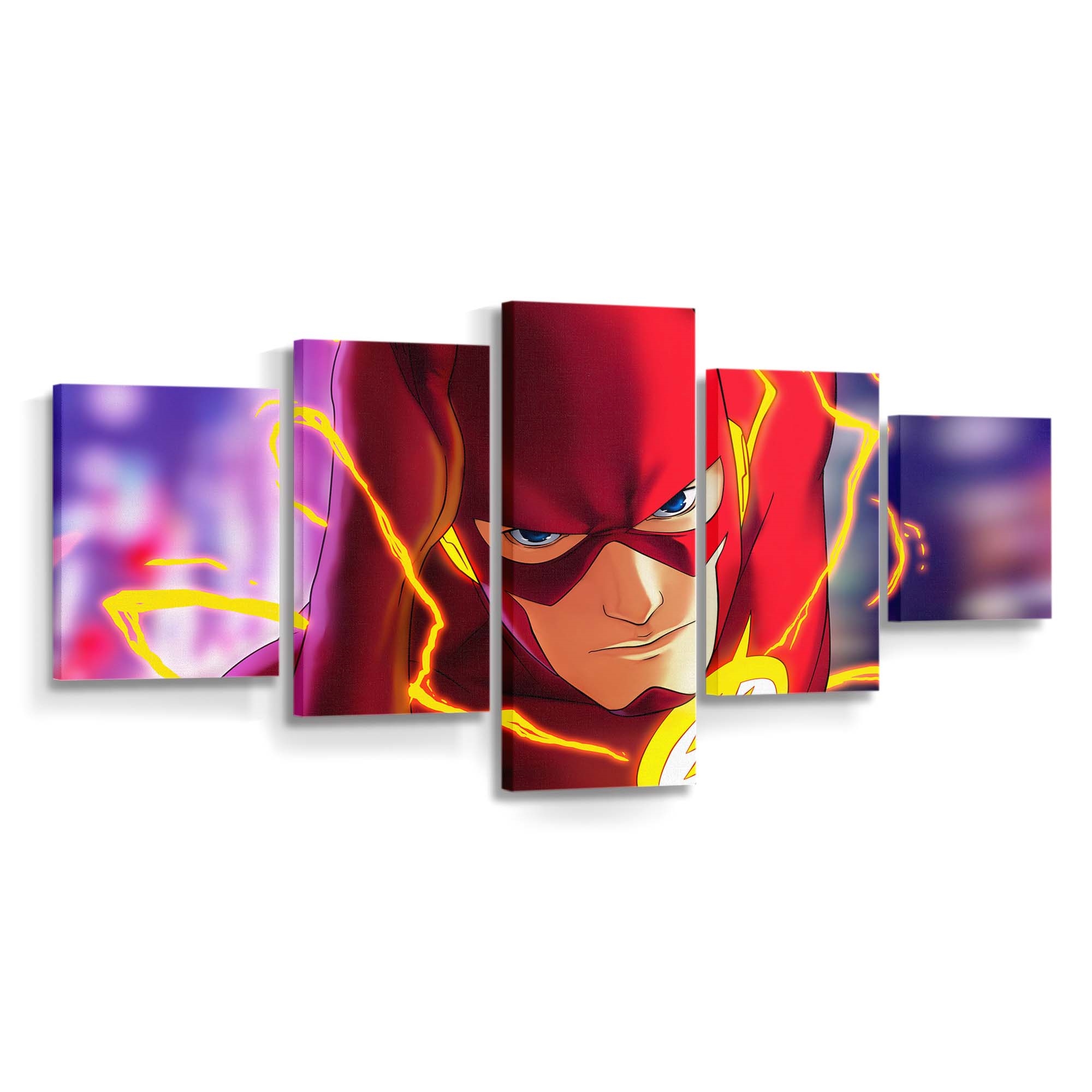 Flash Art Leinwandbild – DC Comics Wandbild für Fans
