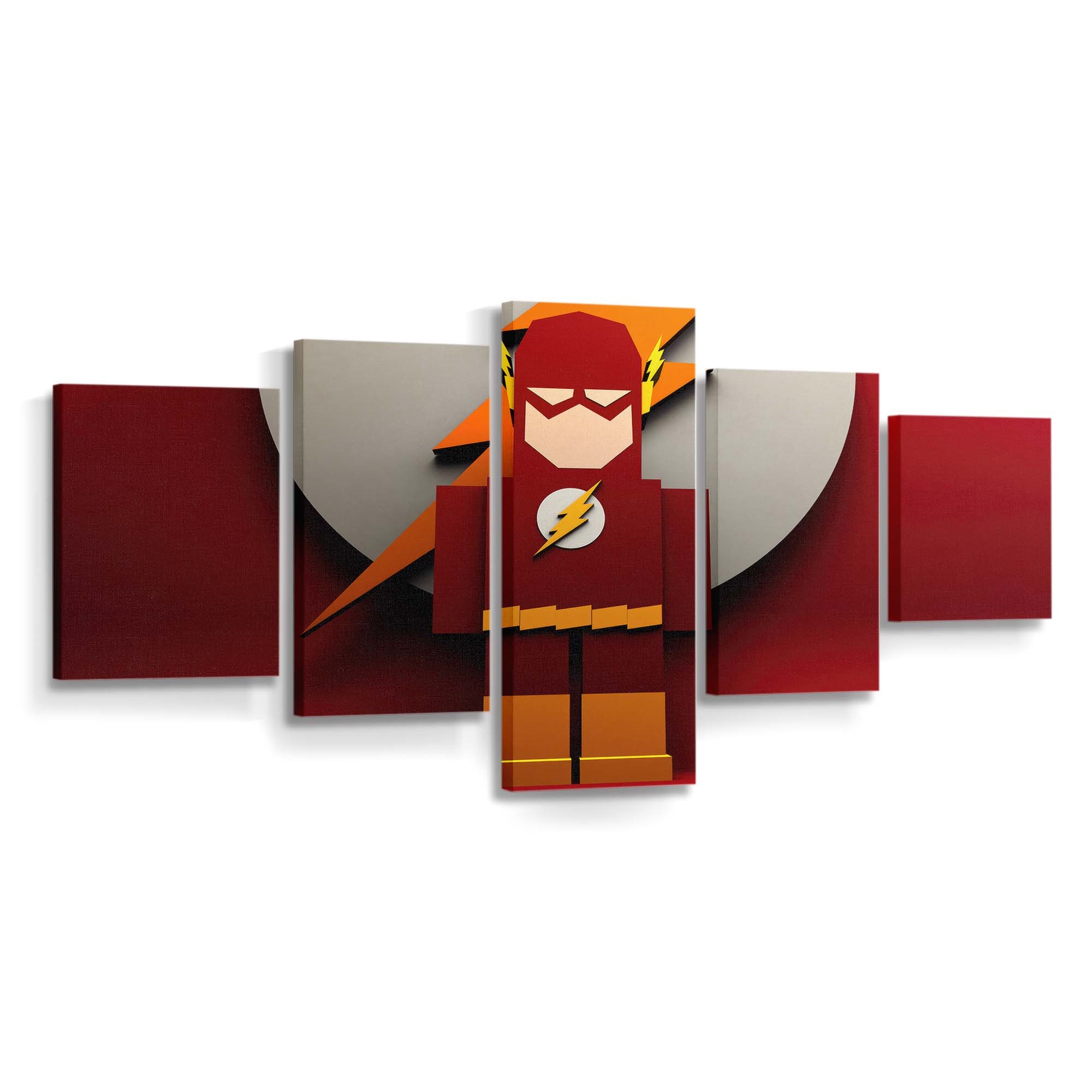 Flash Artwork Leinwandbild – DC Comics Wandbild für Fans