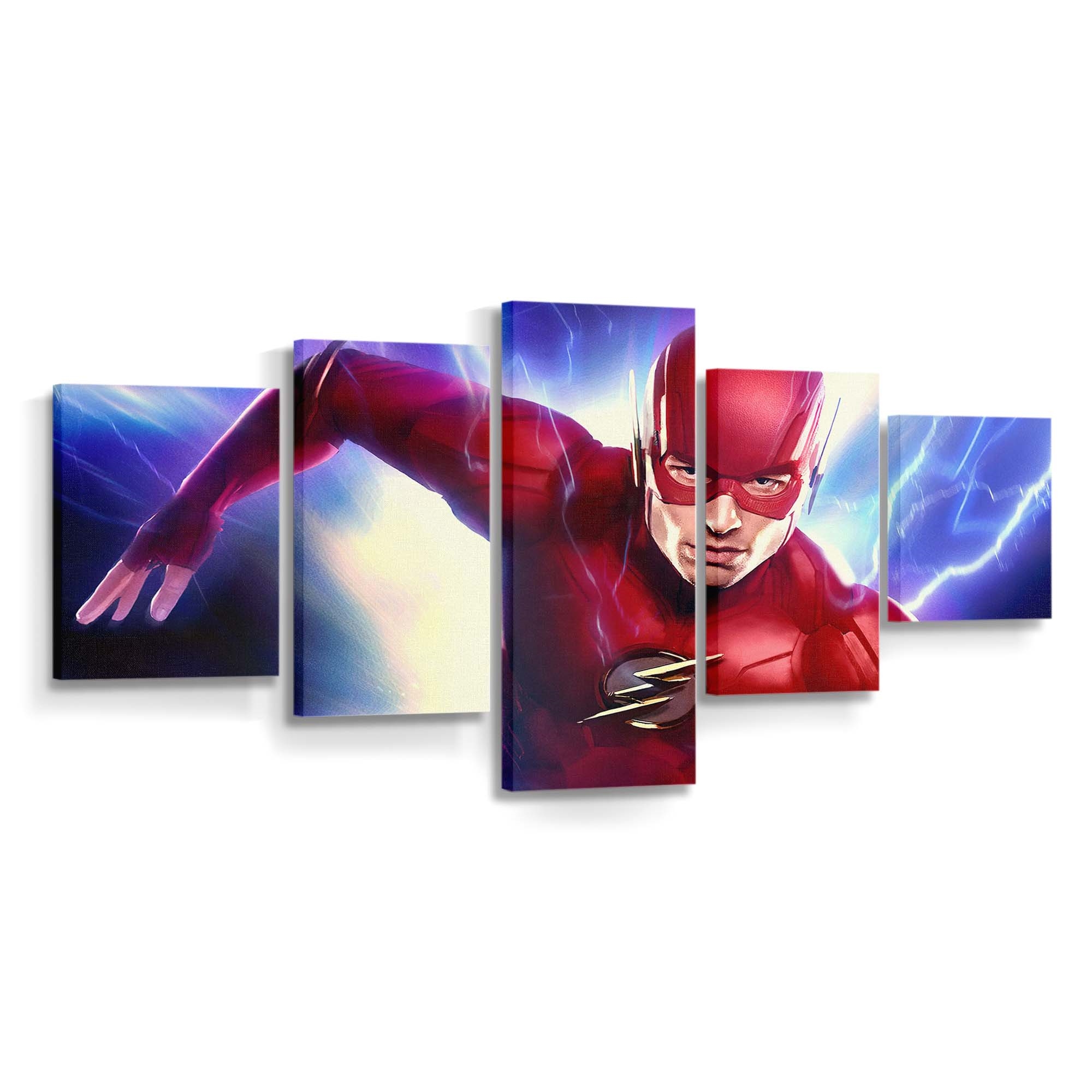 Flash Art Leinwandbild – DC Comics Wandbild für Fans