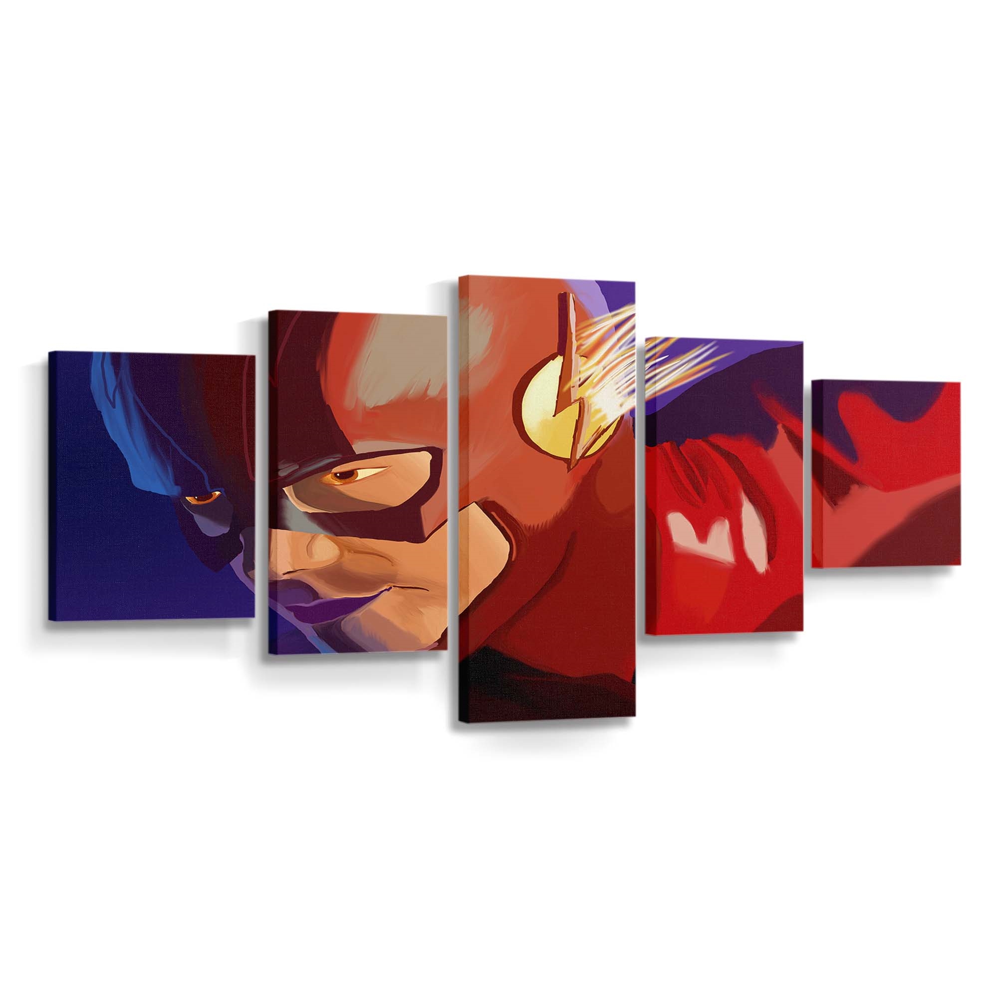 Flash Artwork Leinwandbild – DC Comics Wandbild für Fans