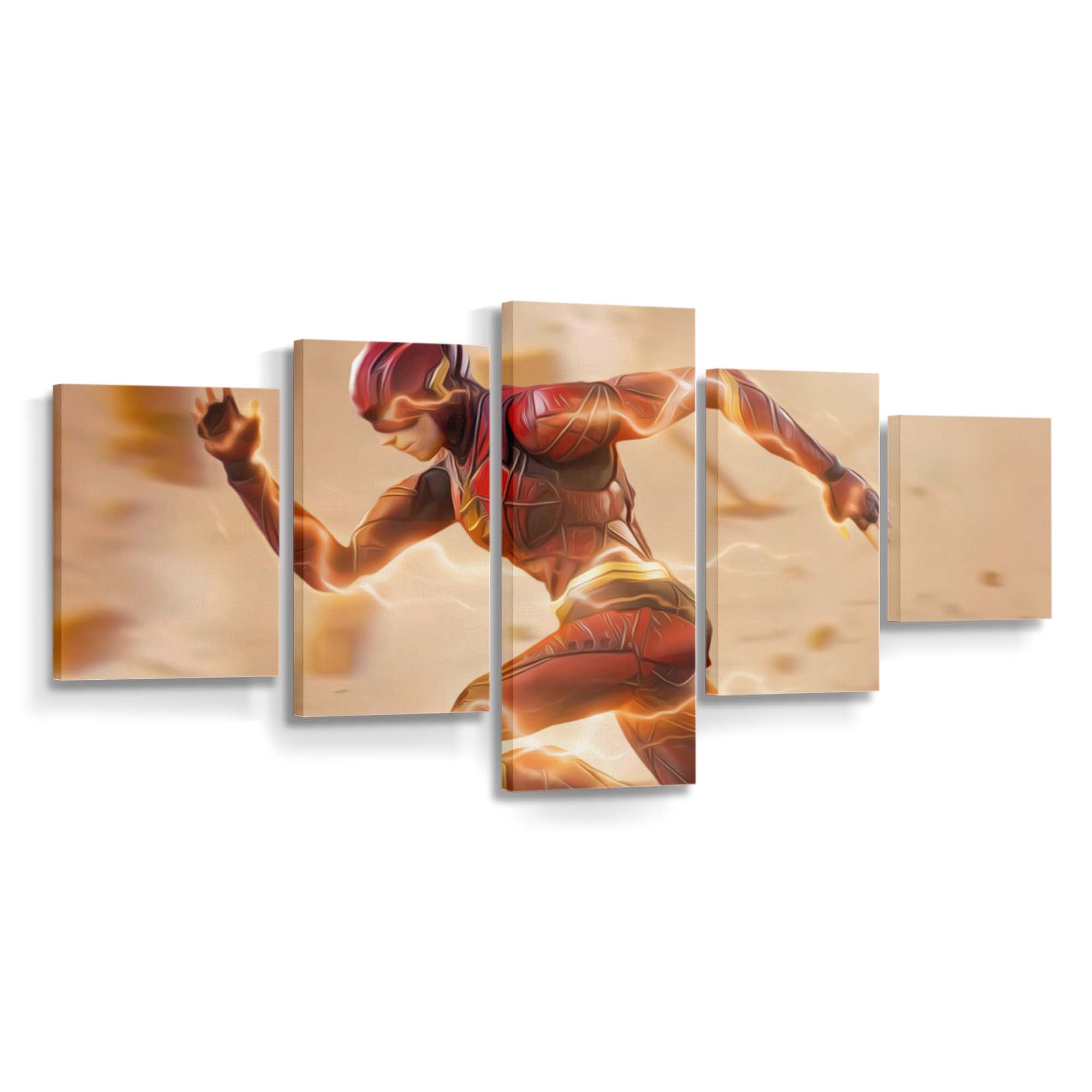 Flash Fast Run Leinwandbild – DC Comics Wandbild für Fans