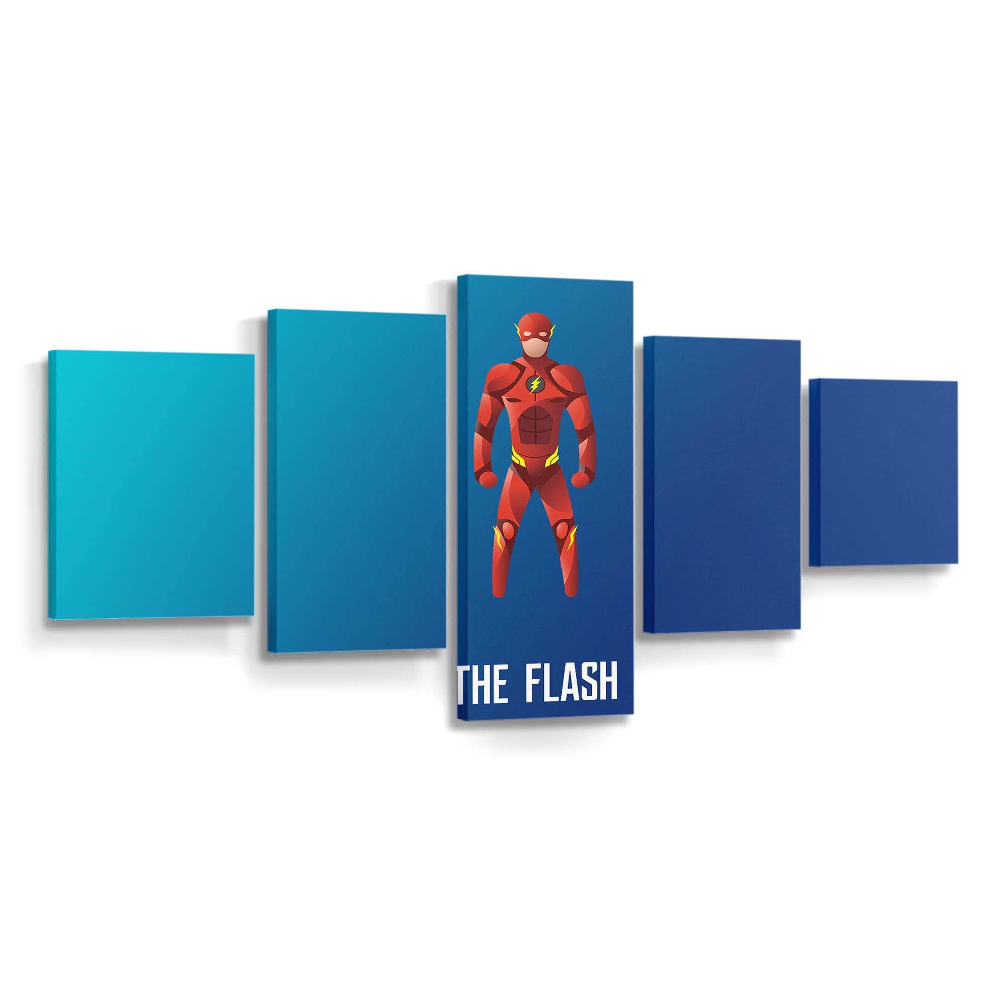 Flash Illustration Leinwandbild – DC Comics Wandbild für Fans