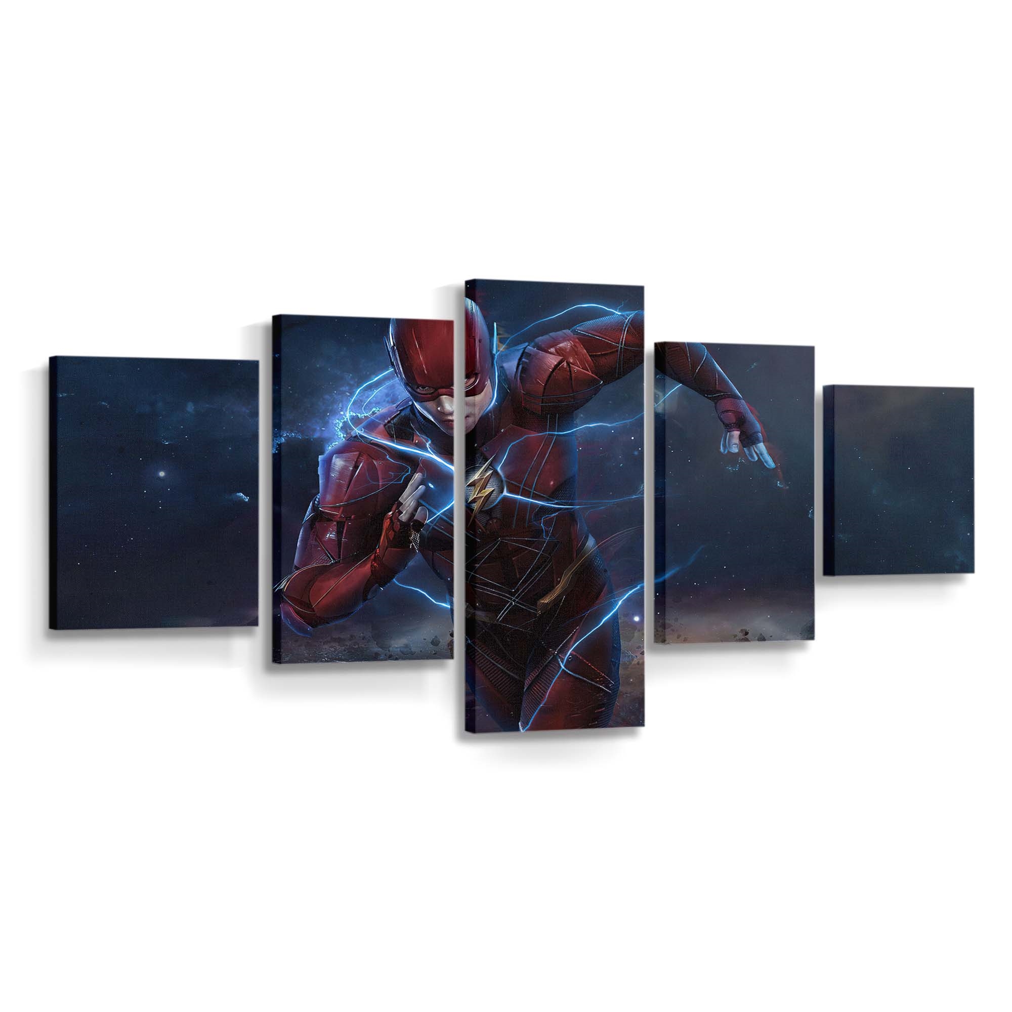 Flash Running Zack Synder Cut Leinwandbild – DC Comics Wandbild für Fans