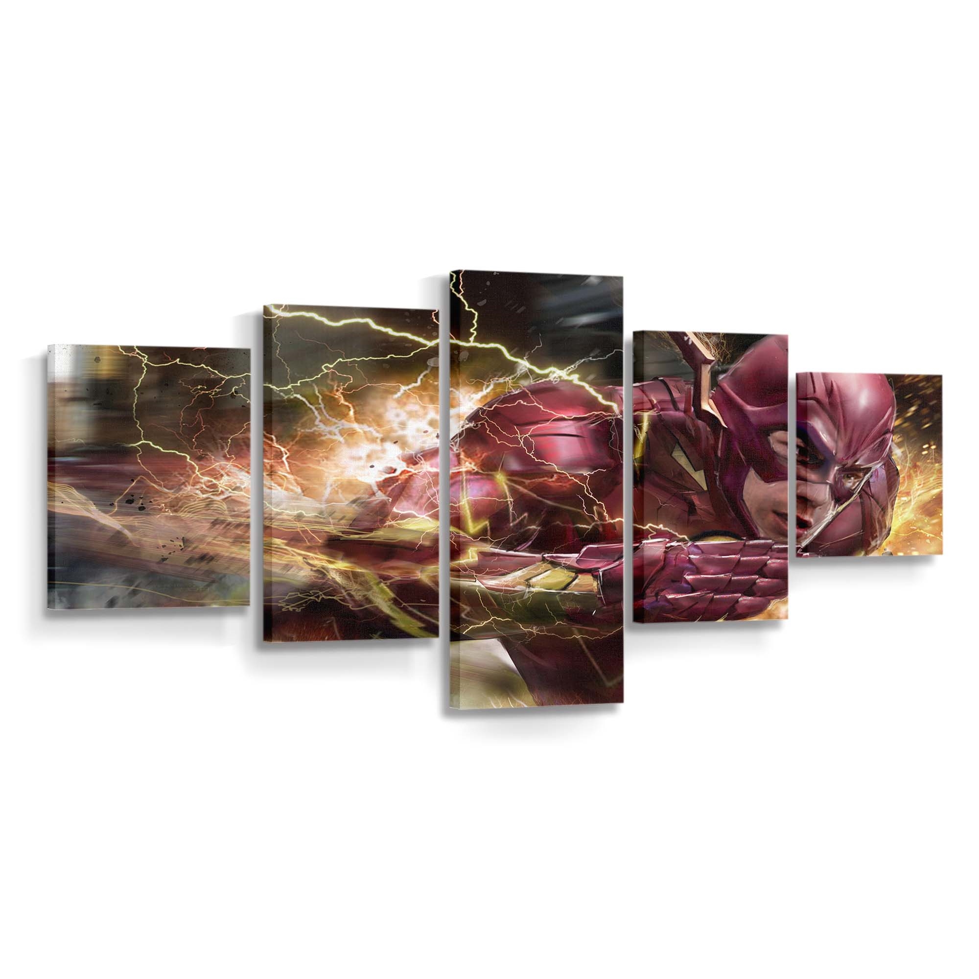 Flash The Man With Speed Leinwandbild – DC Comics Wandbild für Fans