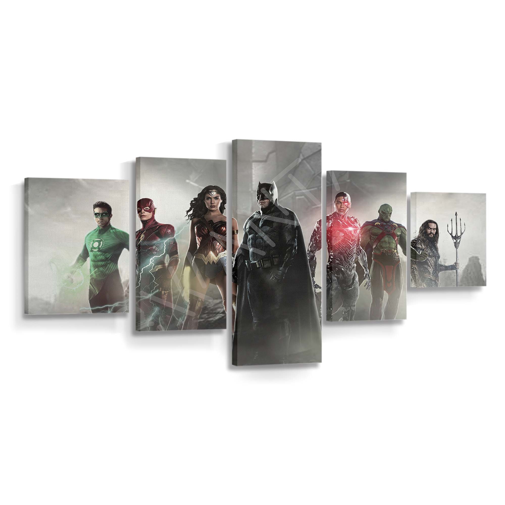 Flash Jl Heroes Standing Leinwandbild – DC Comics Wandbild für Fans