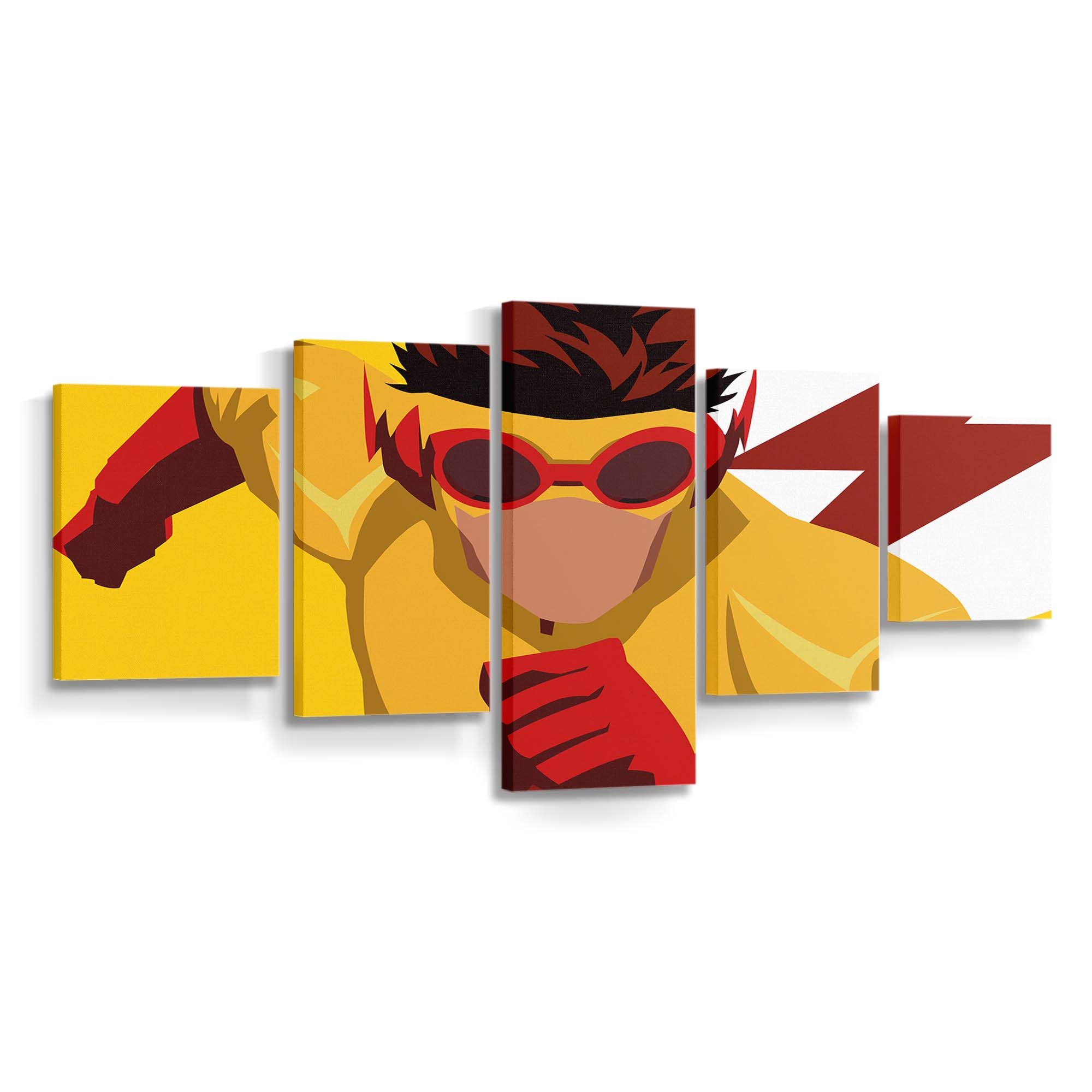 Kid Flash Artwork Leinwandbild – DC Comics Wandbild für Fans
