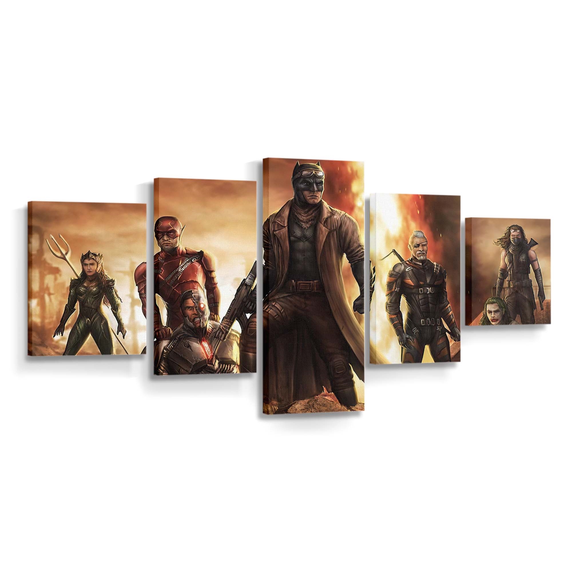 Flash Knightmare Zack Synder Leinwandbild – DC Comics Wandbild für Fans