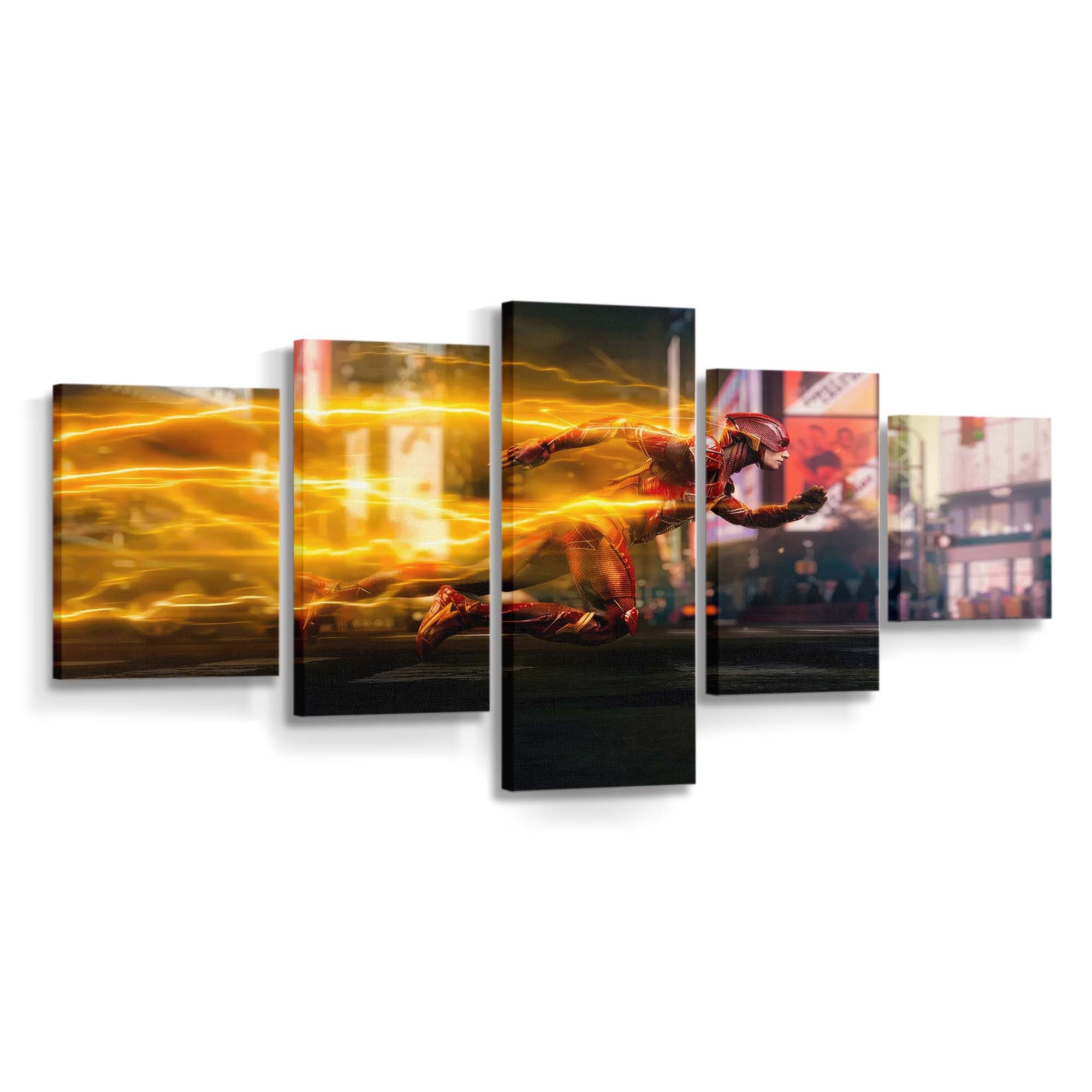 Flash Run Barry Run Leinwandbild – DC Comics Wandbild für Fans