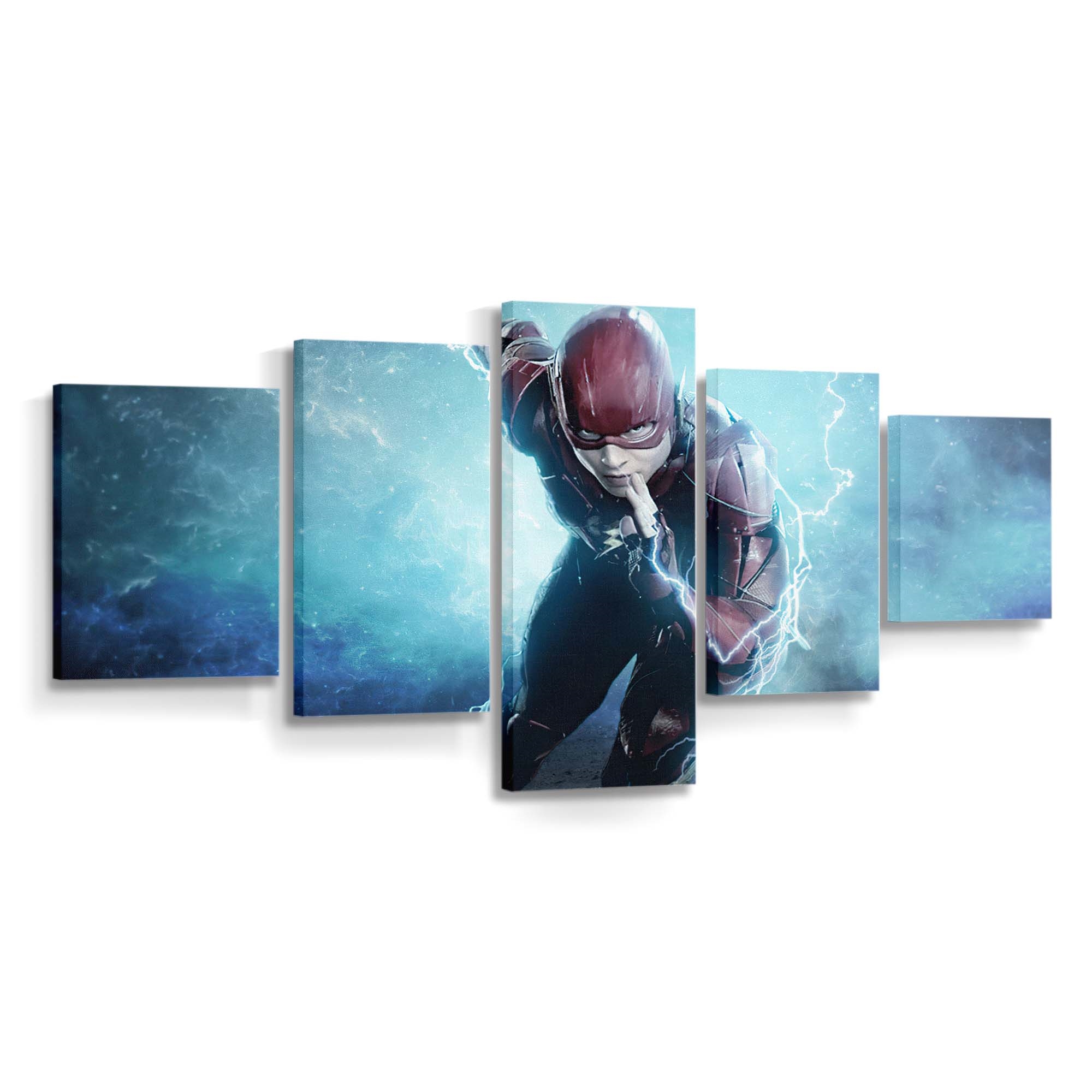 Flash Run Barry Run Leinwandbild – DC Comics Wandbild für Fans