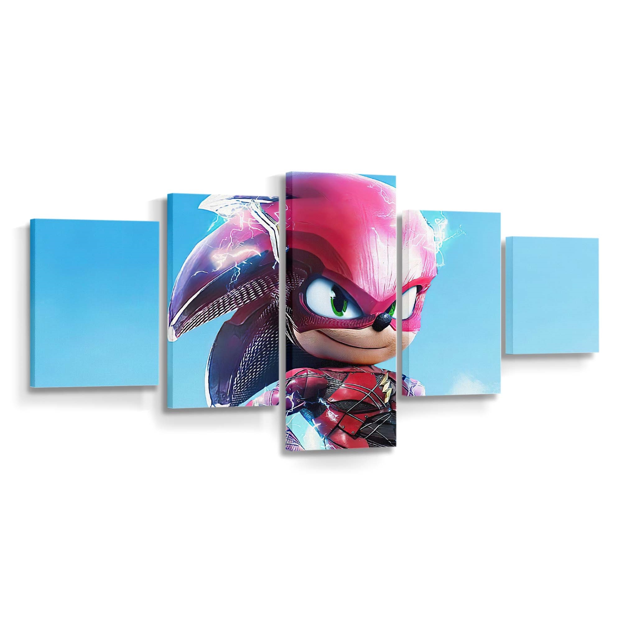 Sonic X The Flash Leinwandbild – DC Comics Wandbild für Fans