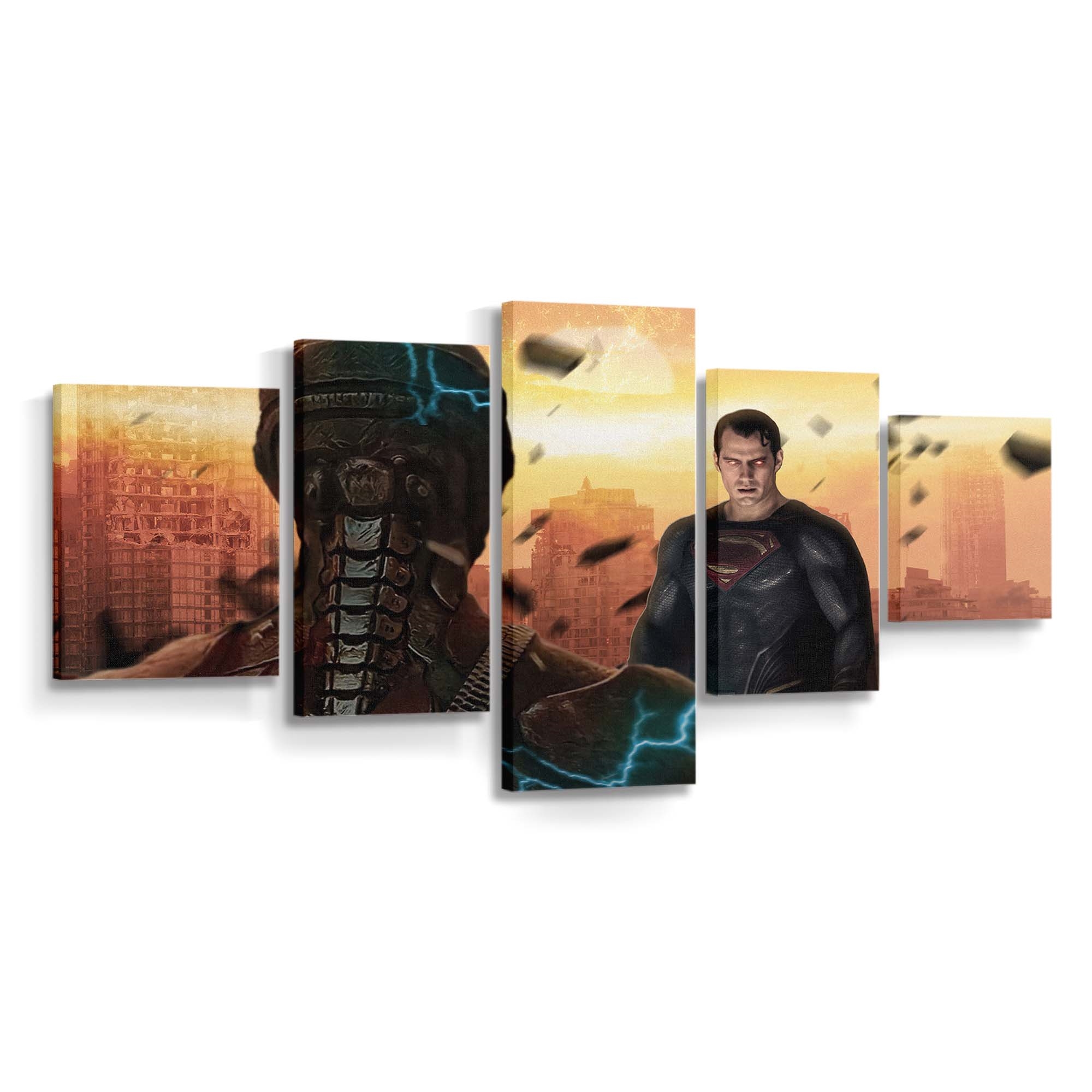 Speedforce Flash Takes On Kalel Leinwandbild – DC Comics Wandbild für Fans